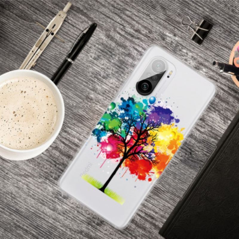 Capa Para Poco F3 Árvore Aquarela Perfeita