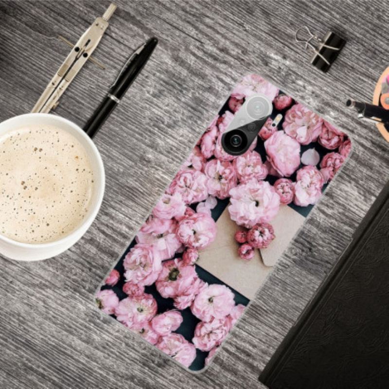 Capa Para Poco F3 Flores Intensas