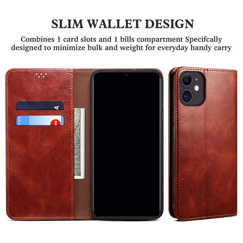Capa De Celular Para Google Pixel 6 Pro Flip Couro Sintético Encerado
