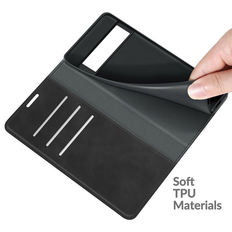 Capa De Celular Para Google Pixel 6 Pro Flip Toque De Pele