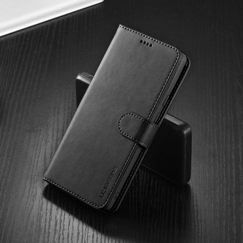 Capa De Couro Para Google Pixel 6 Pro Lc.imeeke Efeito Couro