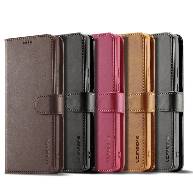 Capa De Couro Para Google Pixel 6 Pro Lc.imeeke Efeito Couro