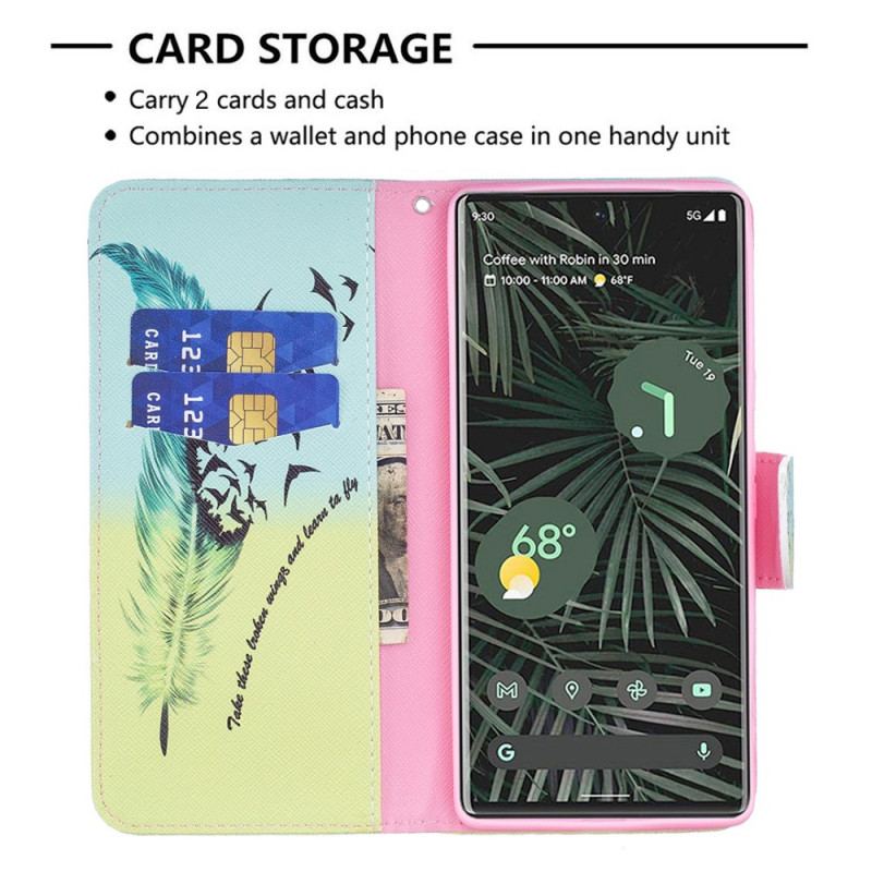 Capa Flip Para Google Pixel 6 Pro Aprender A Voar