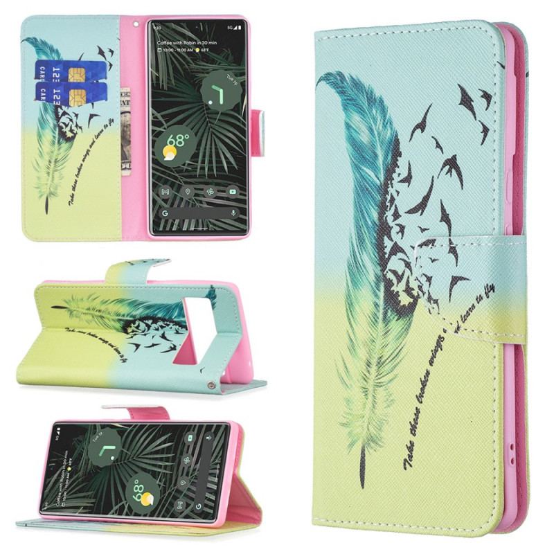 Capa Flip Para Google Pixel 6 Pro Aprender A Voar
