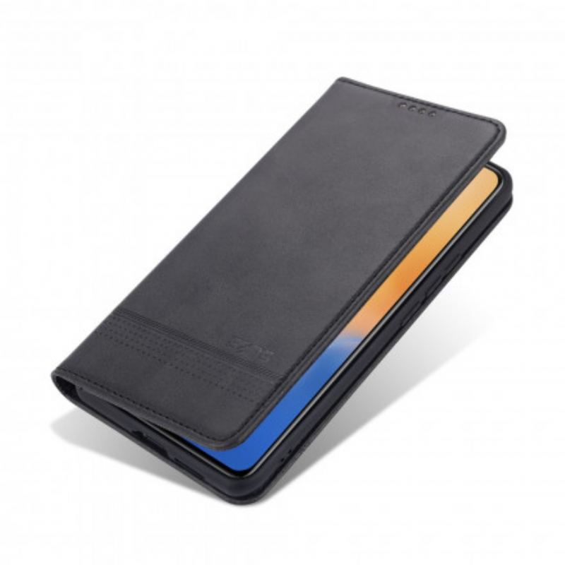 Capa De Celular Para Vivo X60 Flip Estilo De Couro Azns