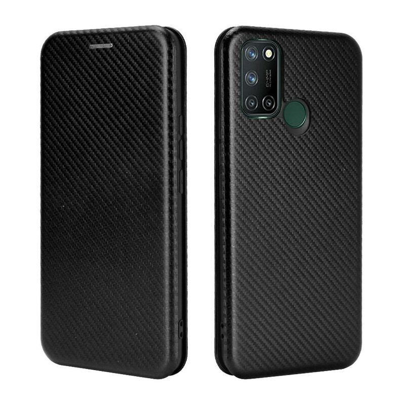 Capa De Celular Para Realme 7i Flip Silicone Carbono