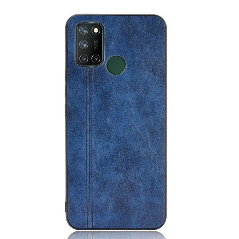Capa Para Realme 7i Costura De Couro Estilo