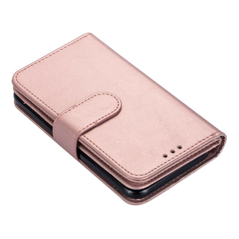 Capa De Couro Para Samsung Galaxy Note 20 Ultra Titulares De Cartão De Couro Falso 9