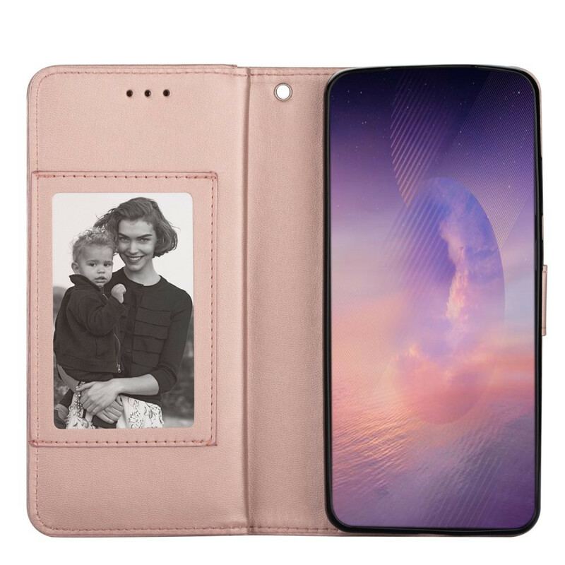Capa De Couro Para Samsung Galaxy Note 20 Ultra Titulares De Cartão De Couro Falso 9