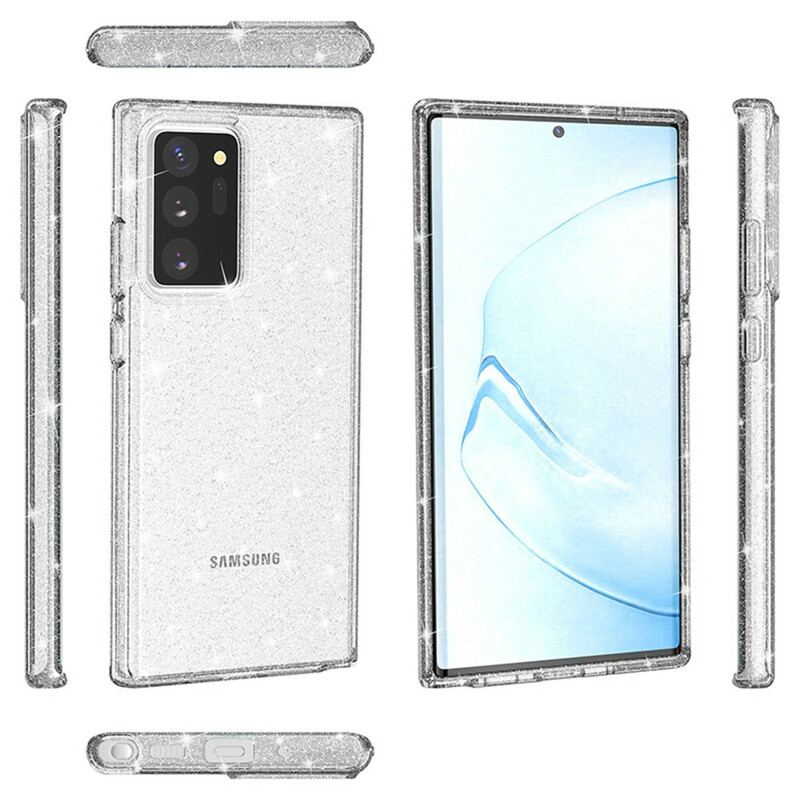 Capa Para Samsung Galaxy Note 20 Ultra Glitter Em Pó