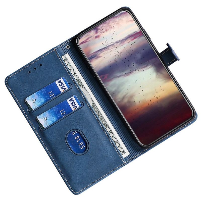 Capa De Couro Para Honor 70 Floral Bicolor