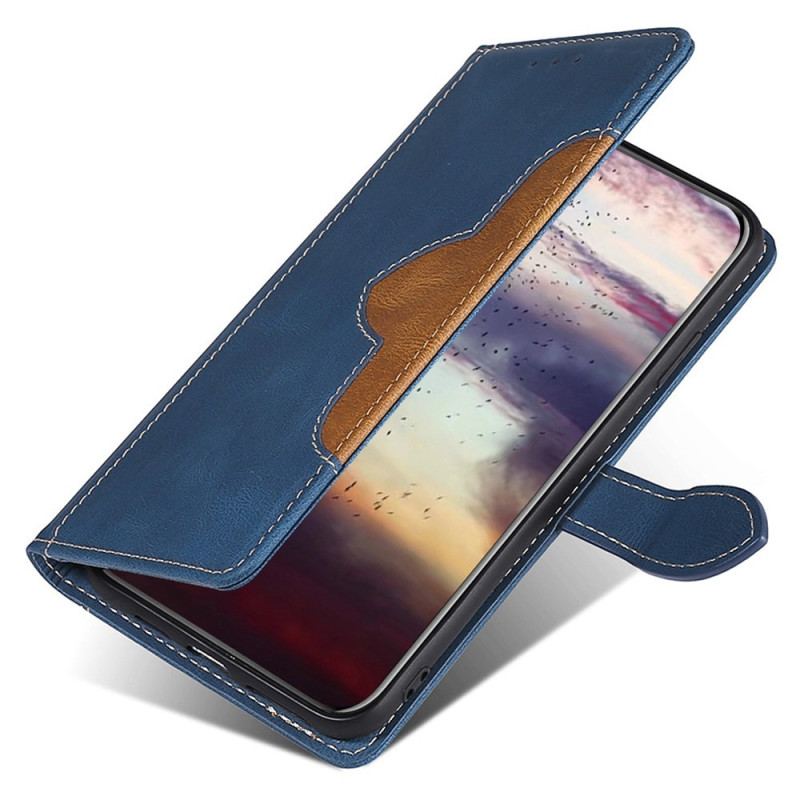 Capa De Couro Para Honor 70 Floral Bicolor