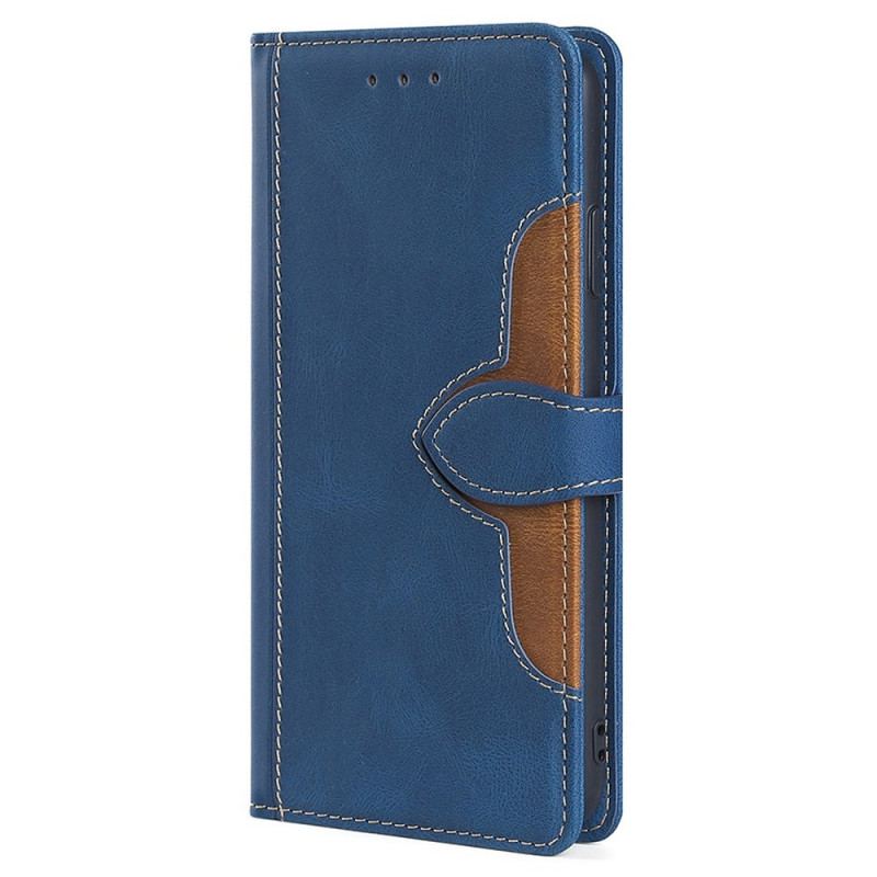 Capa De Couro Para Honor 70 Floral Bicolor