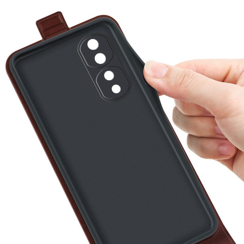 Capa Flip Para Honor 70 De Couro Dobrável