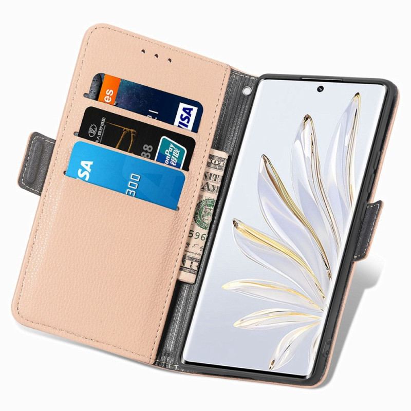 Capa Flip Para Honor 70 Flores 3d