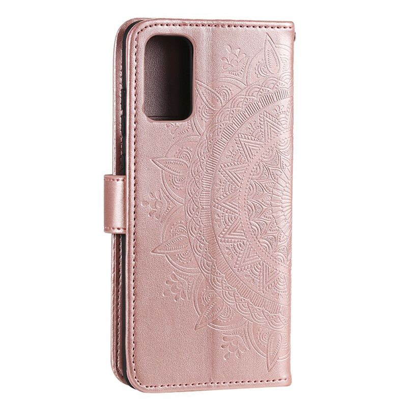 Capa Folio Para Huawei P40 Mandala Do Sol