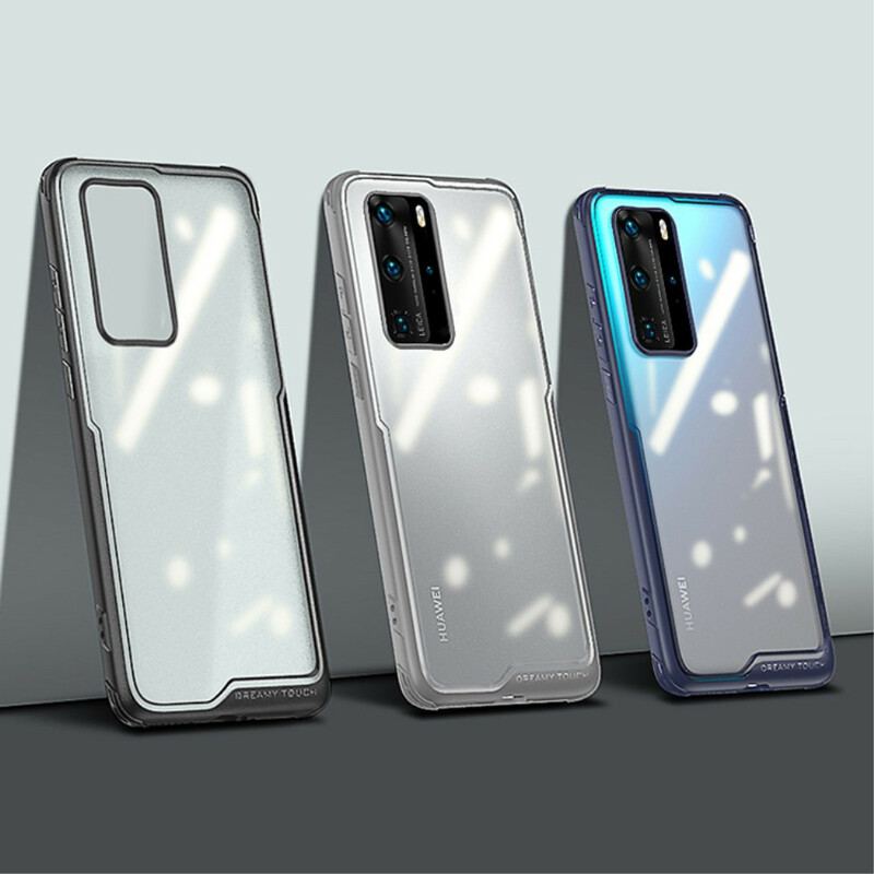Capa Para Huawei P40 Bordas Chanfradas Híbridas Leeu