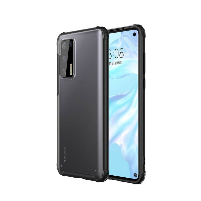 Capa Para Huawei P40 Bordas De Silicone De Design Híbrido