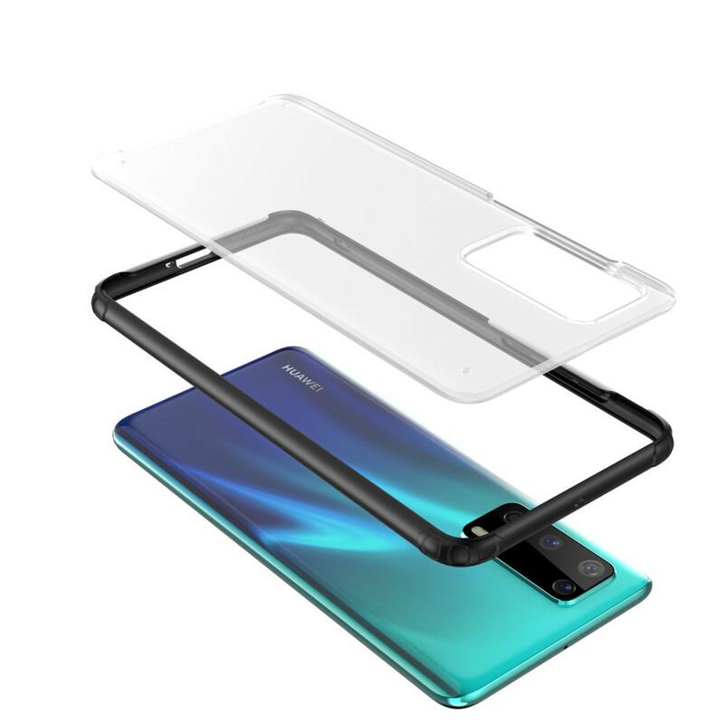 Capa Para Huawei P40 Bordas De Silicone De Design Híbrido