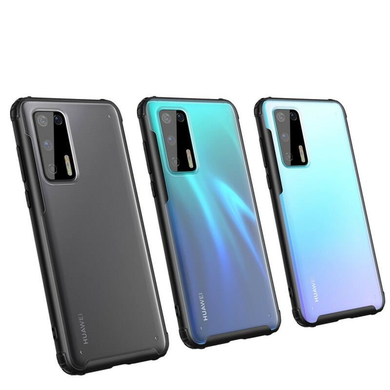 Capa Para Huawei P40 Bordas De Silicone De Design Híbrido