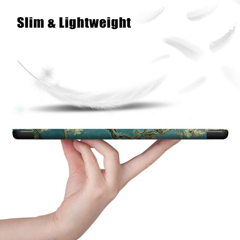 Capa De Celular Para iPad Air (2022) (2020) Ramos Florais Com Suporte Para Estilete