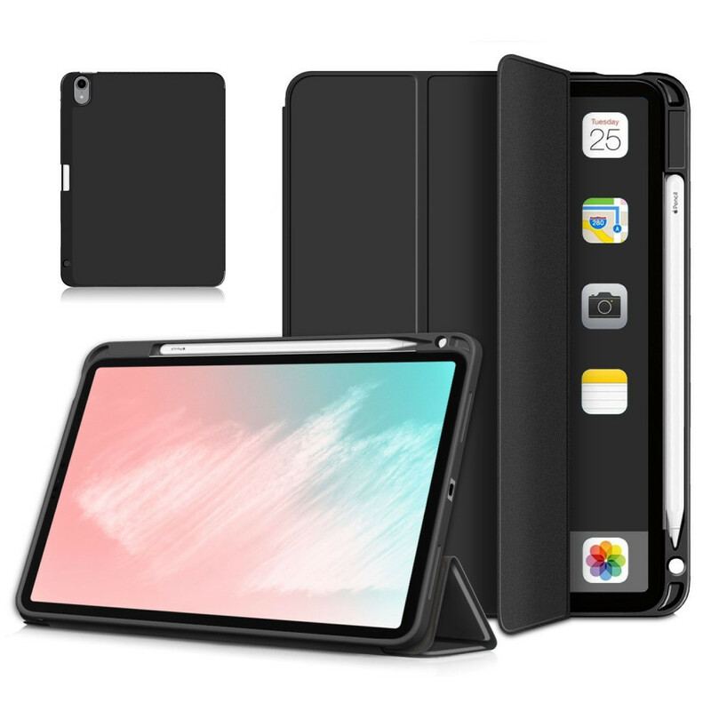 Capa De Celular Para iPad Air (2022) (2020) Suporte Para Caneta De Couro Sintético Litchi
