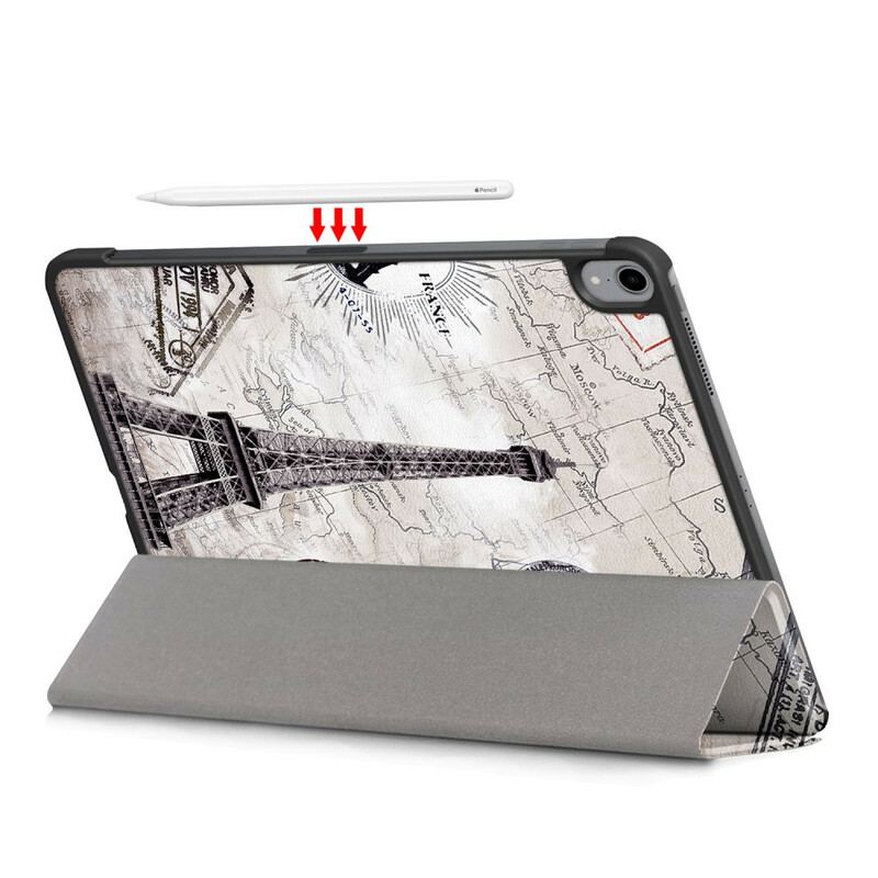 Capa De Celular Para iPad Air (2022) (2020) Torre Eiffel Retrô