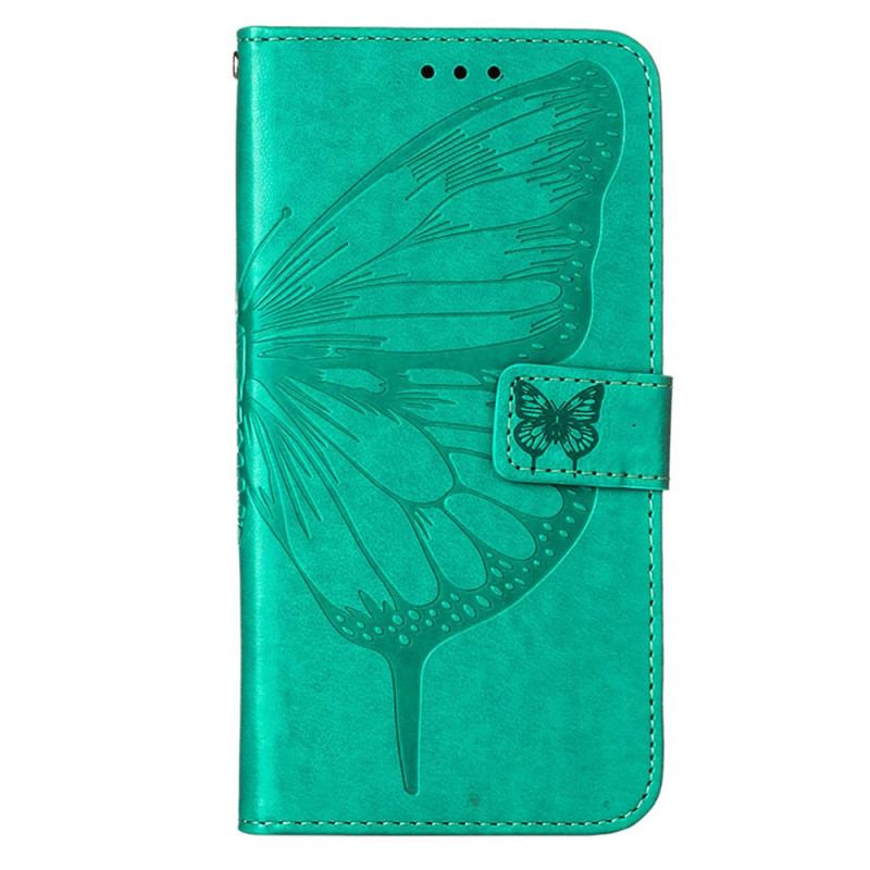 Capa De Couro Para OnePlus Nord CE 3 Lite 5G Borboleta Com Cordão