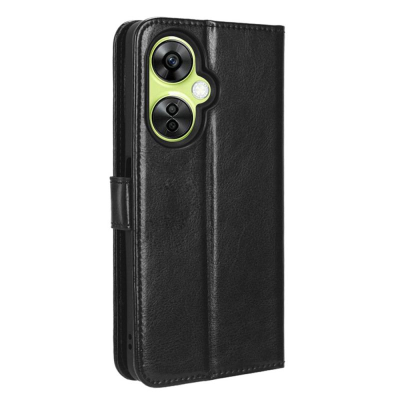 Capa De Couro Para OnePlus Nord CE 3 Lite 5G De Cordão Pulseira De Couro Falso