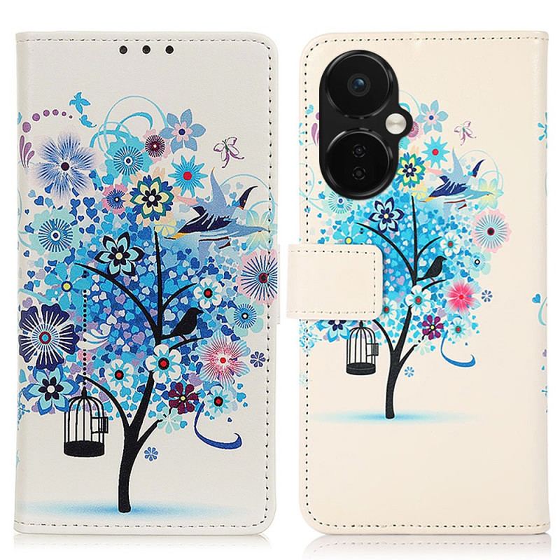 Capa Flip Para OnePlus Nord CE 3 Lite 5G Árvore Colorida