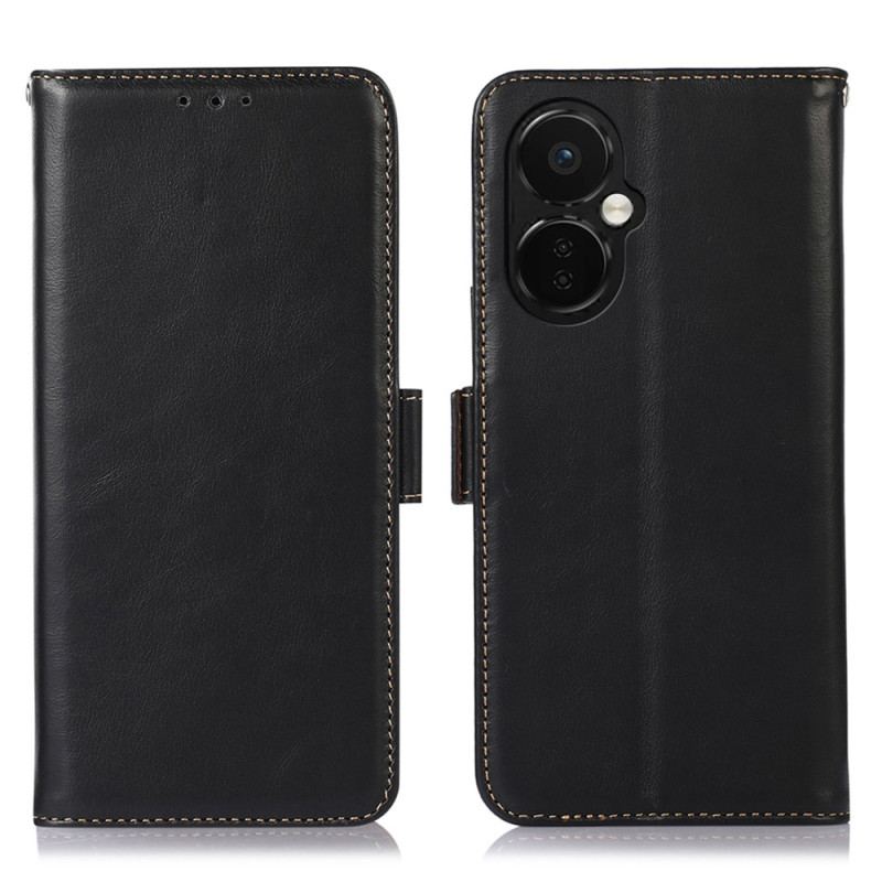 Capa Flip Para OnePlus Nord CE 3 Lite 5G Função Rfid De Couro Genuíno