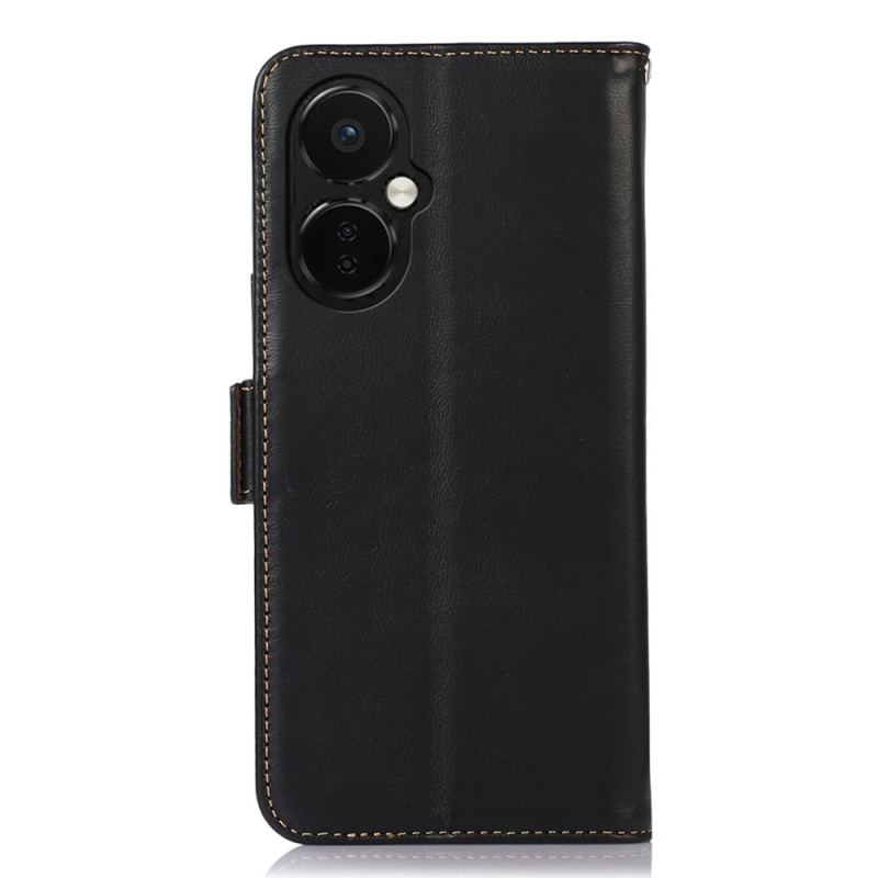Capa Flip Para OnePlus Nord CE 3 Lite 5G Função Rfid De Couro Genuíno