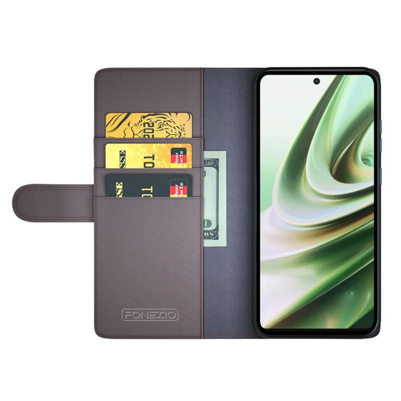 Capa Folio Para OnePlus Nord CE 3 Lite 5G Couro Legitimo