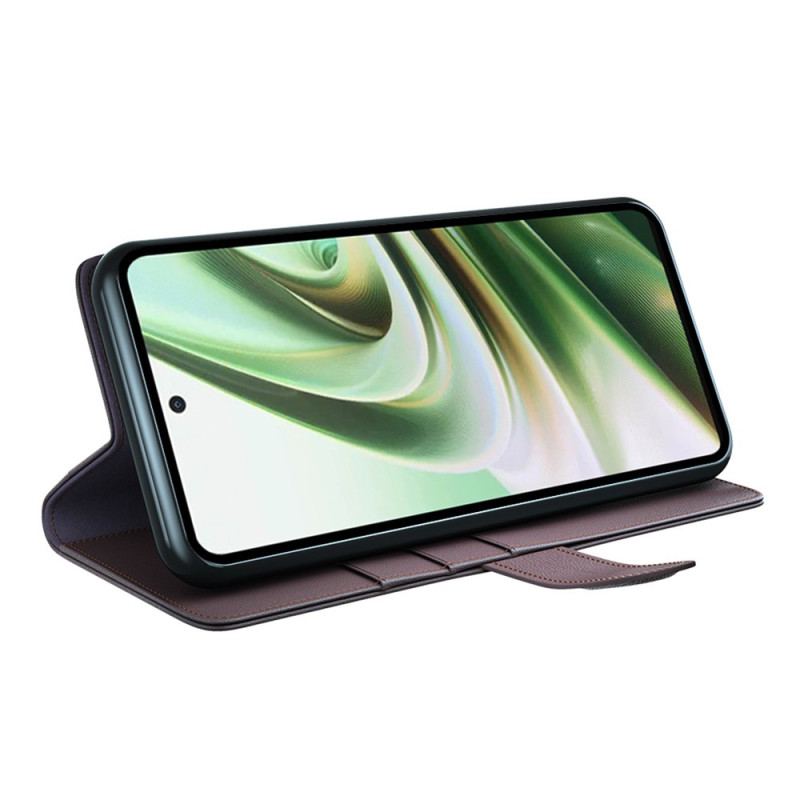 Capa Folio Para OnePlus Nord CE 3 Lite 5G Couro Legitimo