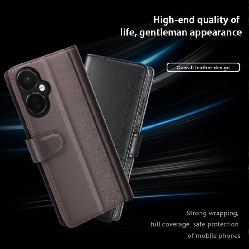 Capa Folio Para OnePlus Nord CE 3 Lite 5G Couro Legitimo