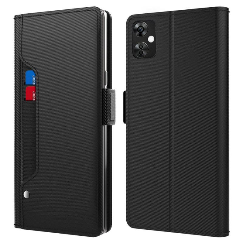 Capa Folio Para OnePlus Nord CE 3 Lite 5G Espelho Removível E Porta-cartões