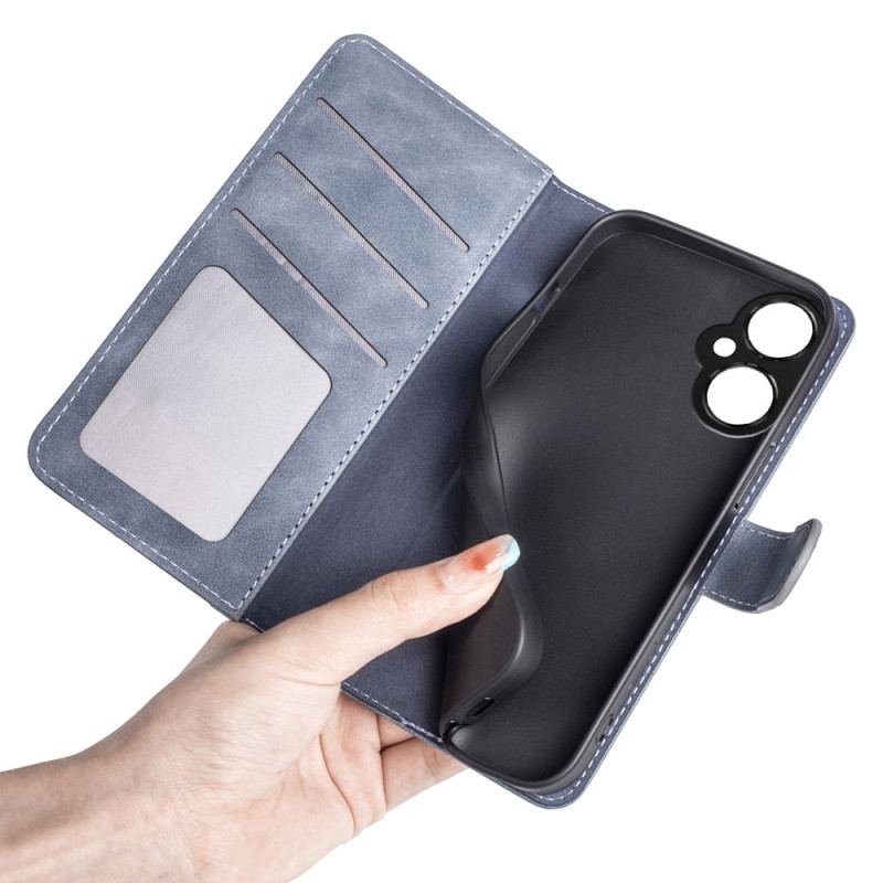 Capa Folio Para OnePlus Nord CE 3 Lite 5G Estilo De Couro Contrastante