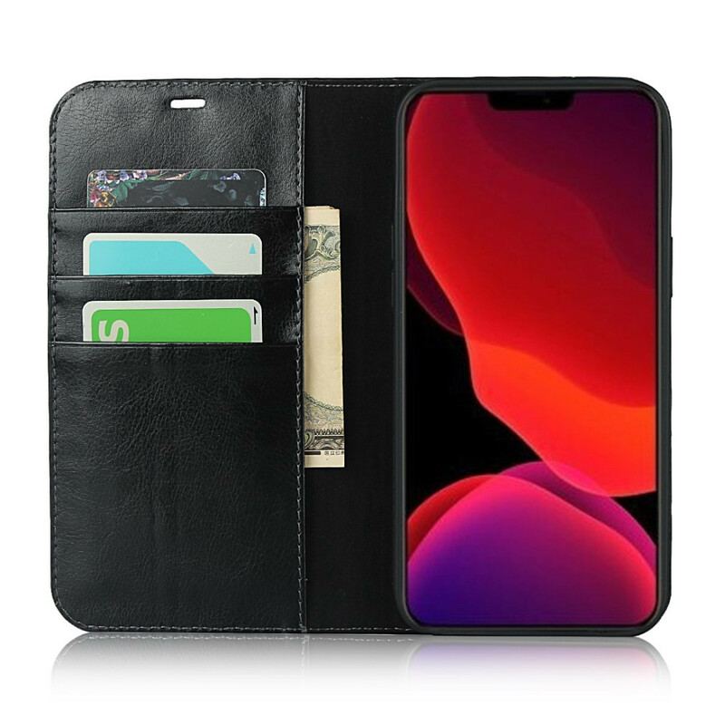 Capa De Celular Para iPhone 12 Pro Max Flip Couro Legitimo