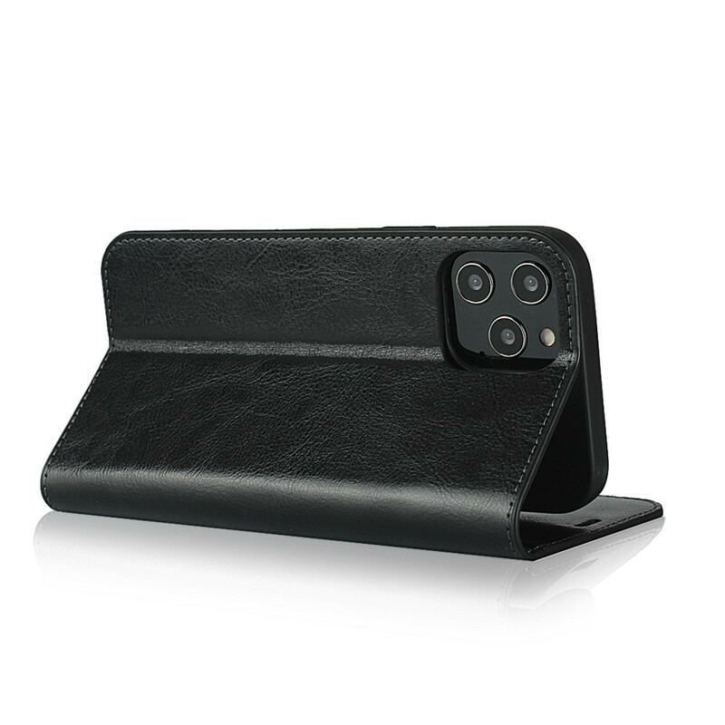 Capa De Celular Para iPhone 12 Pro Max Flip Couro Legitimo