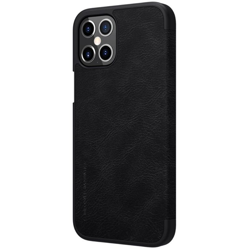Capa De Celular Para iPhone 12 Pro Max Flip Série Nillkin Qin