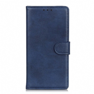 Capa Flip Para iPhone 12 Pro Max Efeito De Couro Fosco Retrô