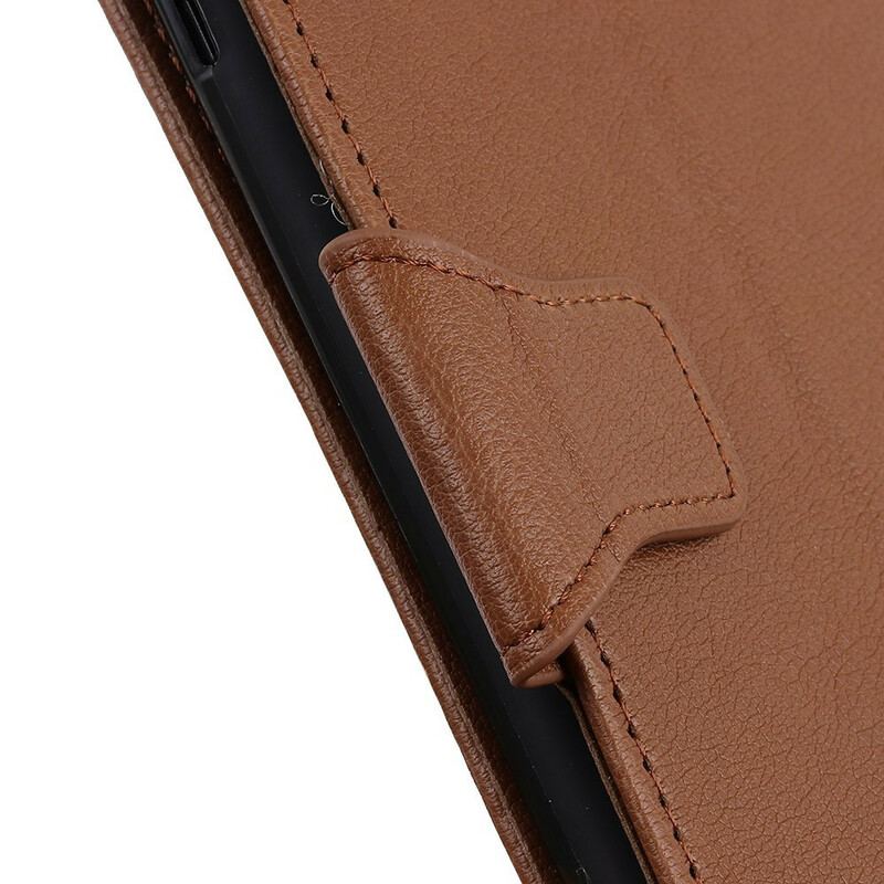 Capa Flip Para iPhone 12 Pro Max Fecho Magnético Efeito Couro Lichia