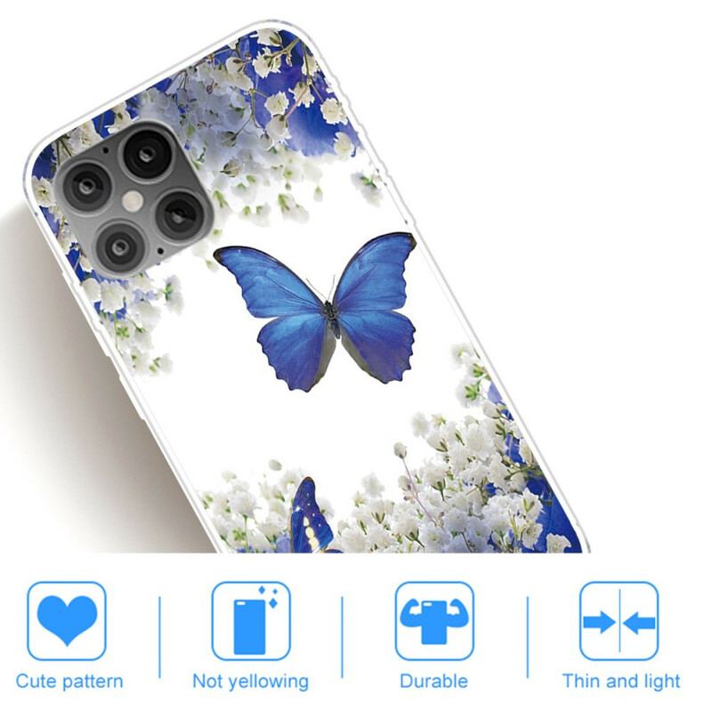 Capa Para iPhone 12 Pro Max Borboletas