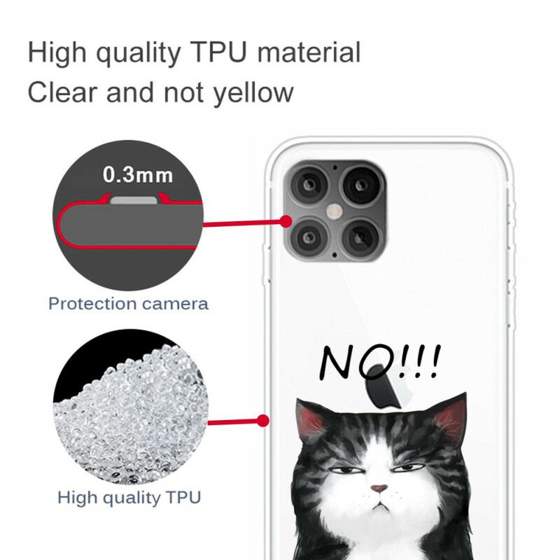 Capa Para iPhone 12 Pro Max O Gato Que Diz Não