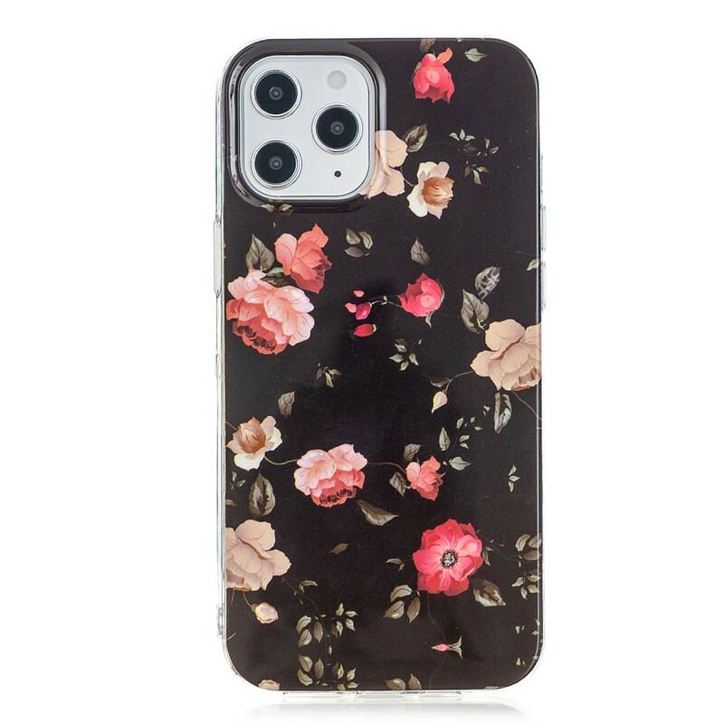 Capa Para iPhone 12 Pro Max Série Floral Fluorescente