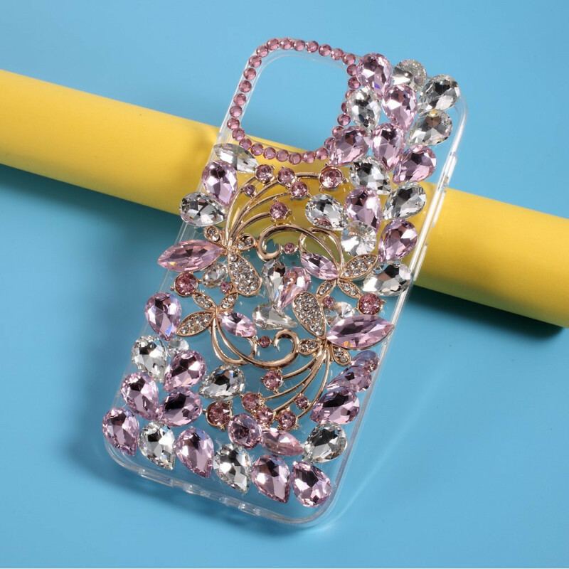 Capa Para iPhone 12 Pro Max Silicone E Strass