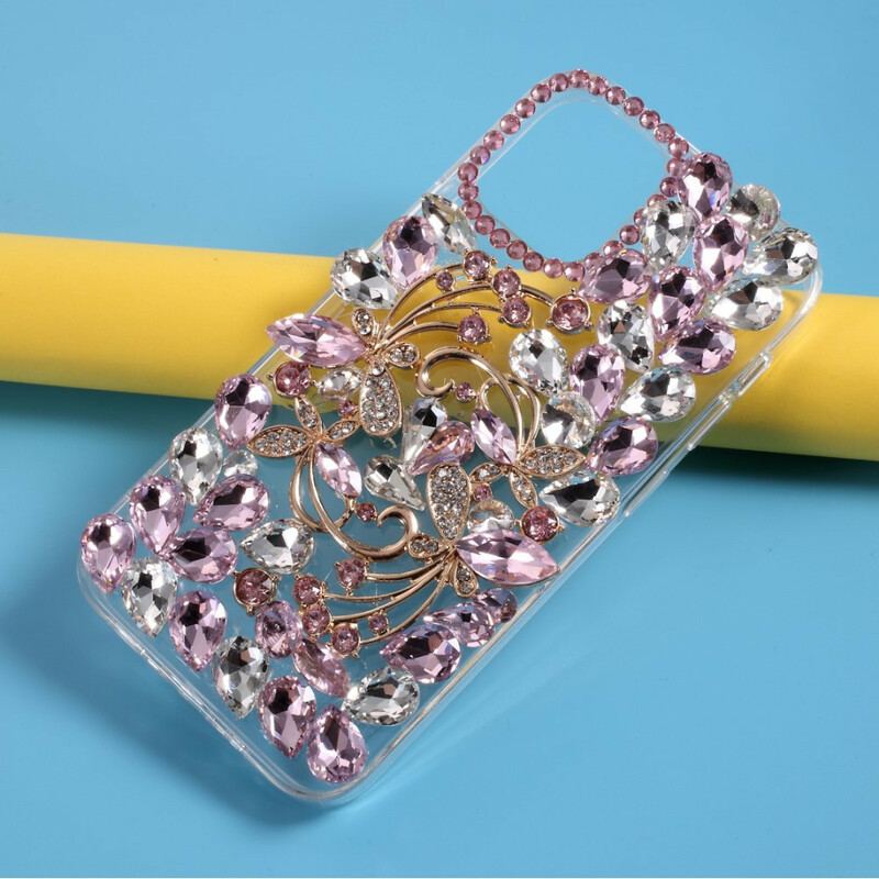 Capa Para iPhone 12 Pro Max Silicone E Strass
