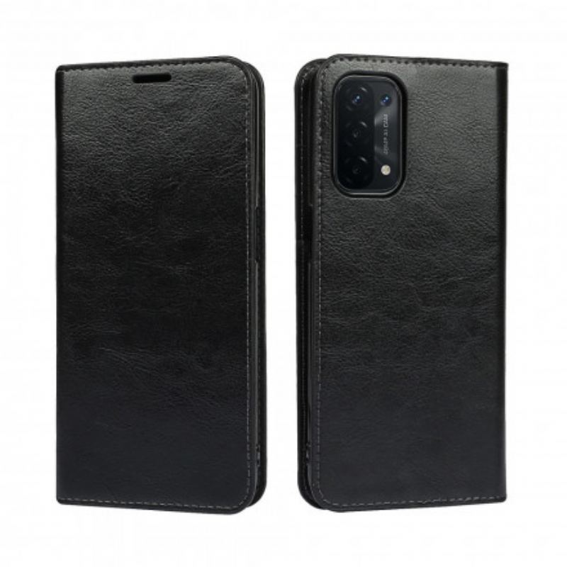 Capa De Celular Para Oppo A54 5G / A74 5G Flip Couro Legitimo
