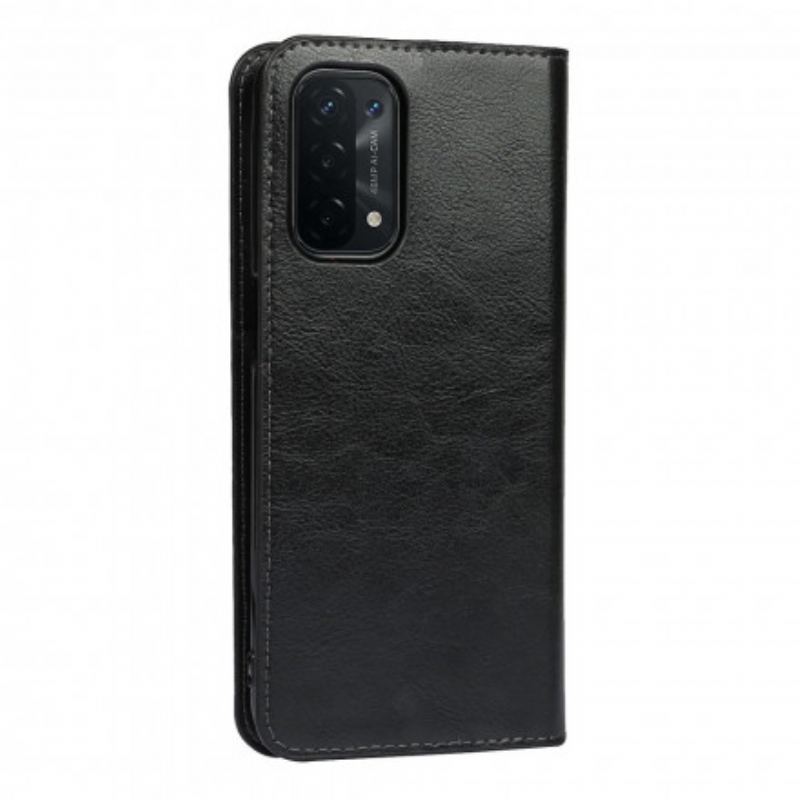 Capa De Celular Para Oppo A54 5G / A74 5G Flip Couro Legitimo