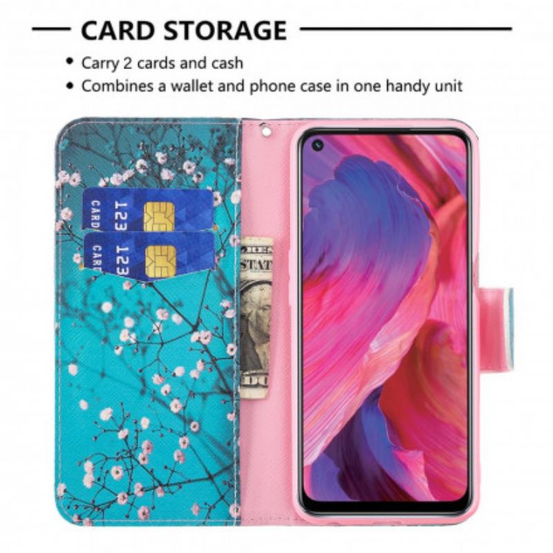 Capa De Celular Para Oppo A54 5G / A74 5G Flip Ramos Floridos